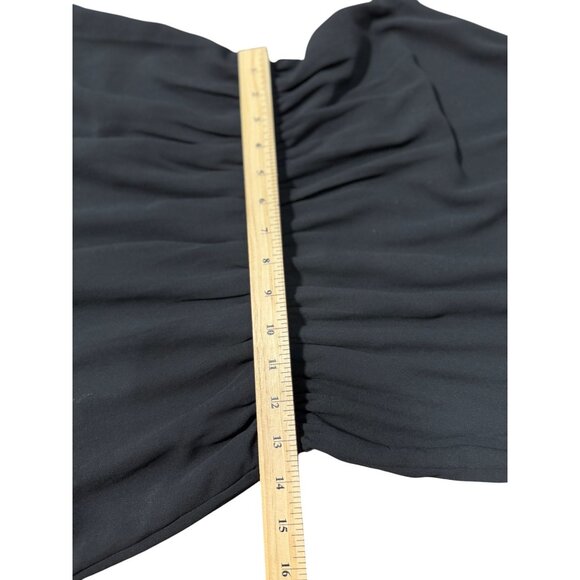 Pixley Womens Size M Sleeveless Black Dress Sequined Shoulders Elegant Classic - Picture 9 of 10